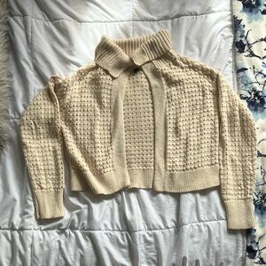 TARGET tan/cream knit cardigan